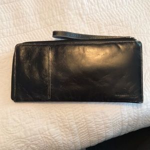 Black Kenneth Cole passport clutch